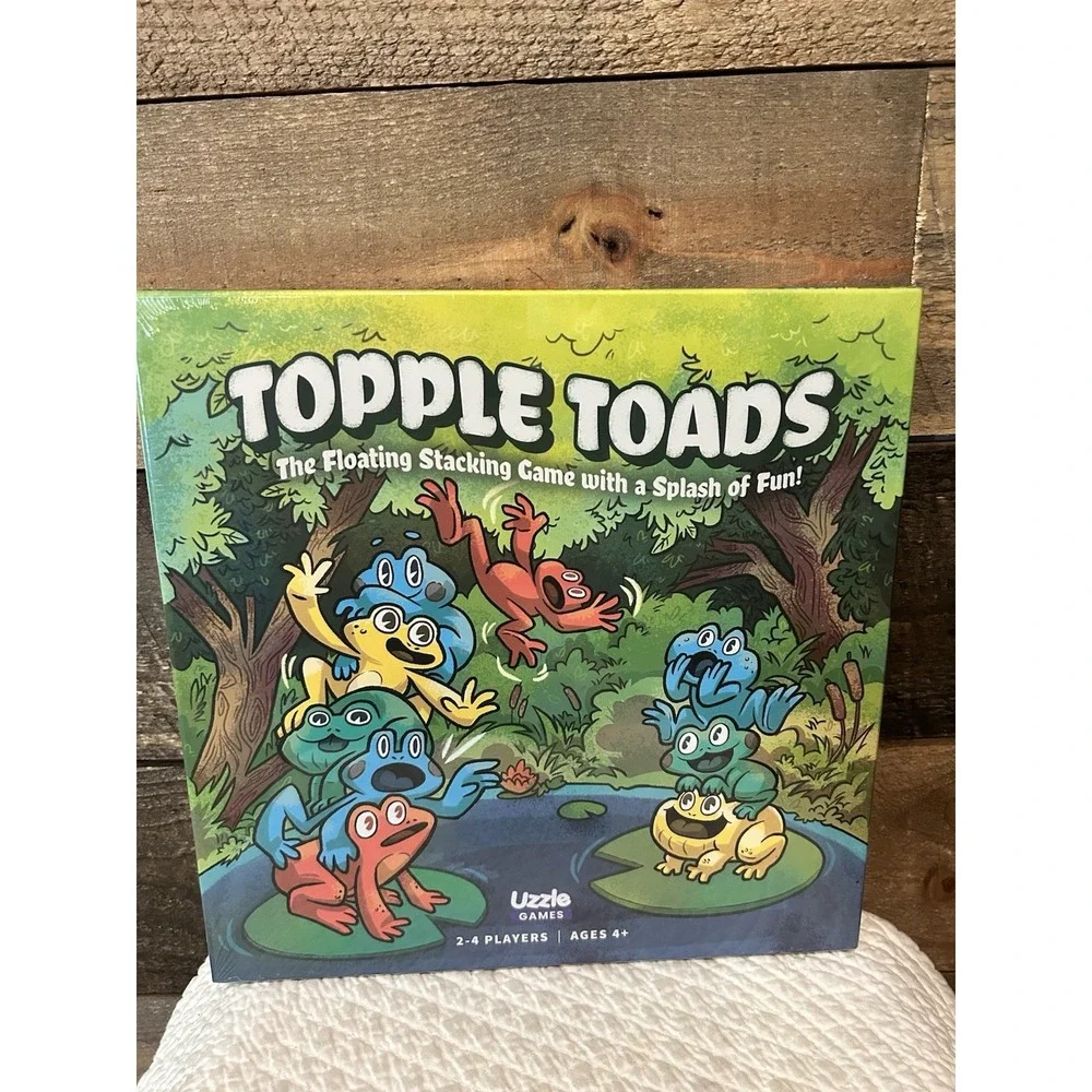 Topple Toads Floating‎ Stacking Family Game Stack Frogs On Lilypad Ages 4+ NEW